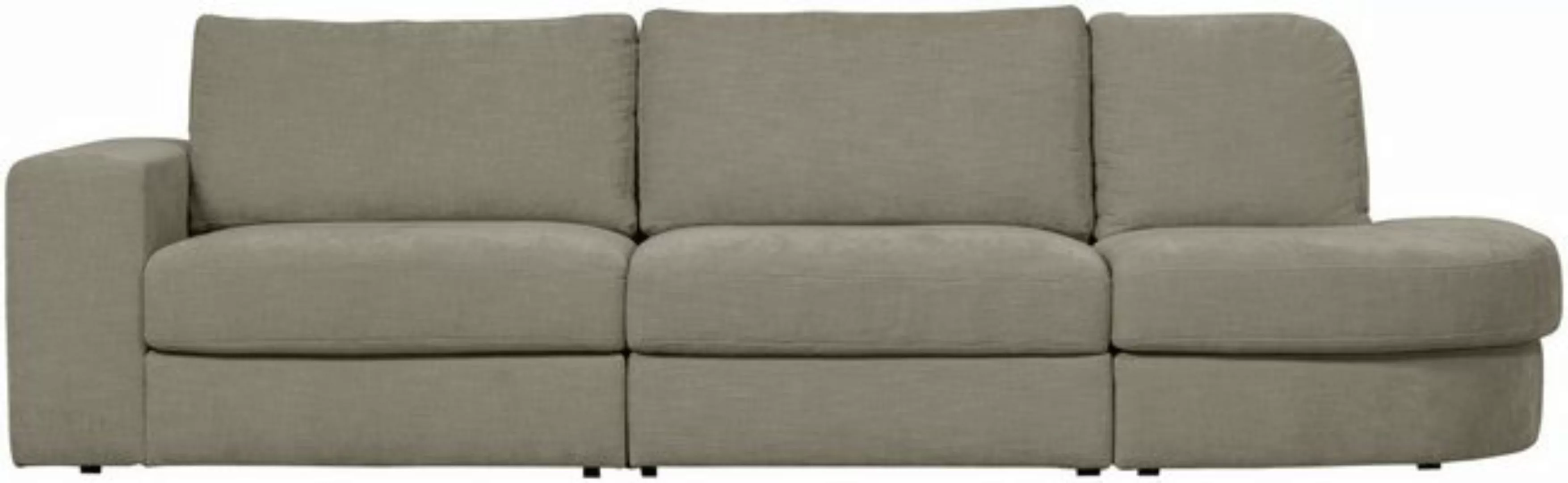 WOOOD 2,5-Sitzer Family 2,5-Sitzer Sofa Rundung Rechts Warm Grau günstig online kaufen