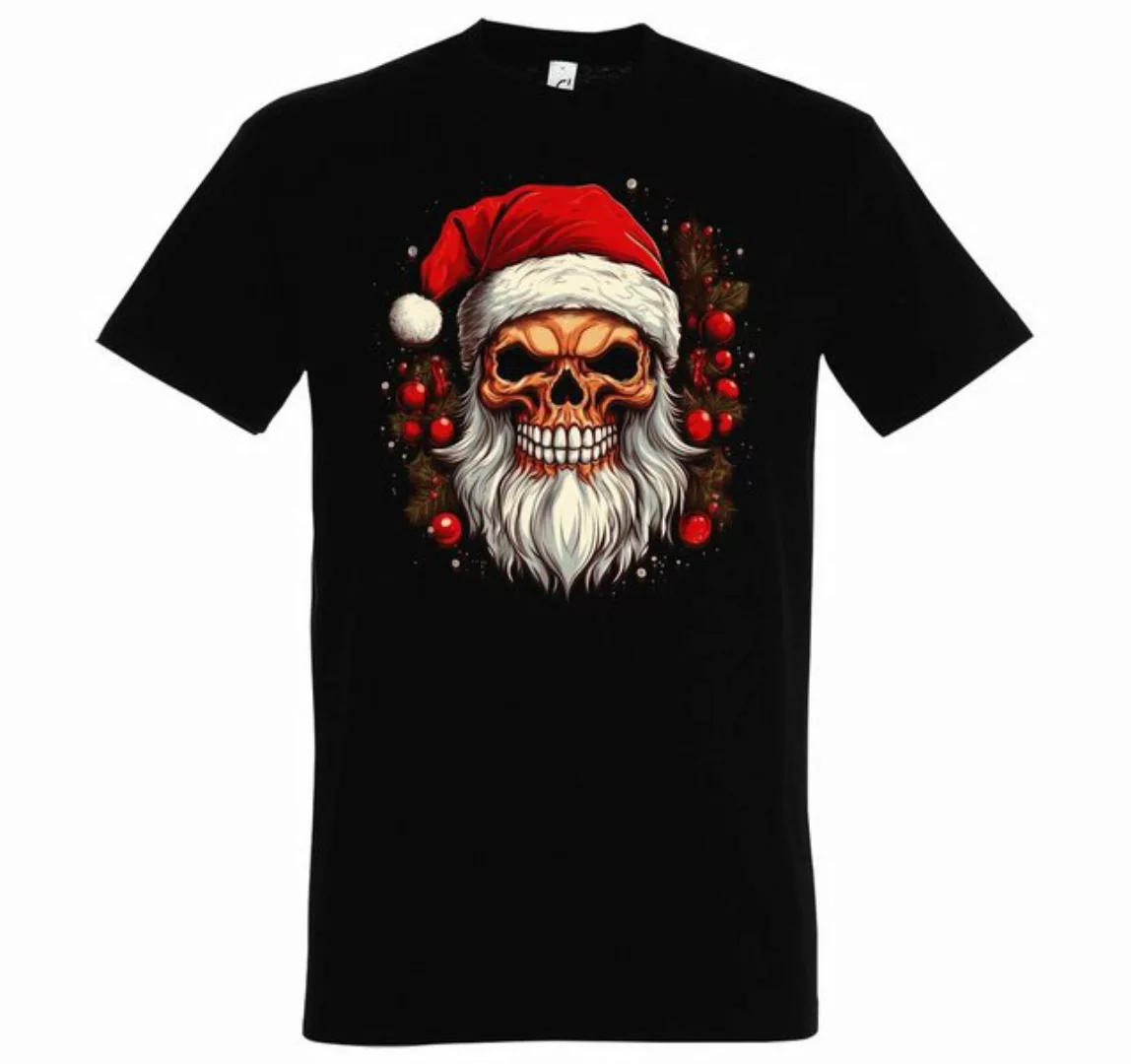 Youth Designz T-Shirt Santa Skull Totenkopf Herren Shirt mit trendigem Fron günstig online kaufen
