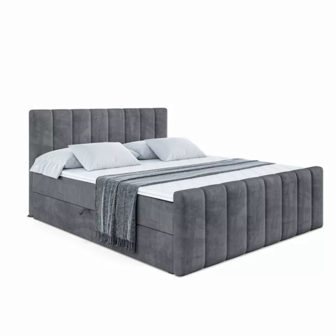 ALTDECOR Boxspringbett OTTA-Z (Multipocket-Matratze H4, H3 Matratze Bonellf günstig online kaufen