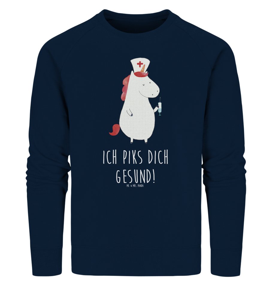 Mr. & Mrs. Panda Longpullover Größe L Einhorn Krankenschwester - French Nav günstig online kaufen