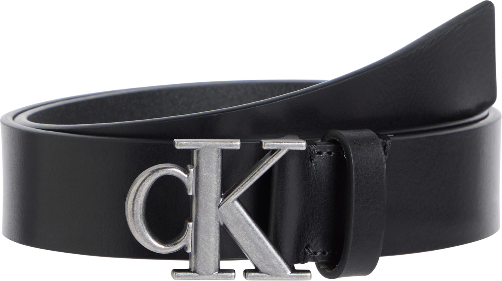 Calvin Klein Jeans Ledergürtel "MONOGRAM PLAQUE BUCKLE 35MM", im schlichten günstig online kaufen