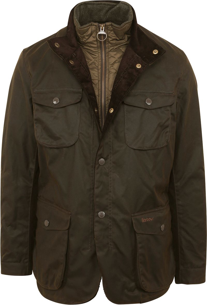 Barbour Wachsjacke Ogston Olive - Größe XL günstig online kaufen