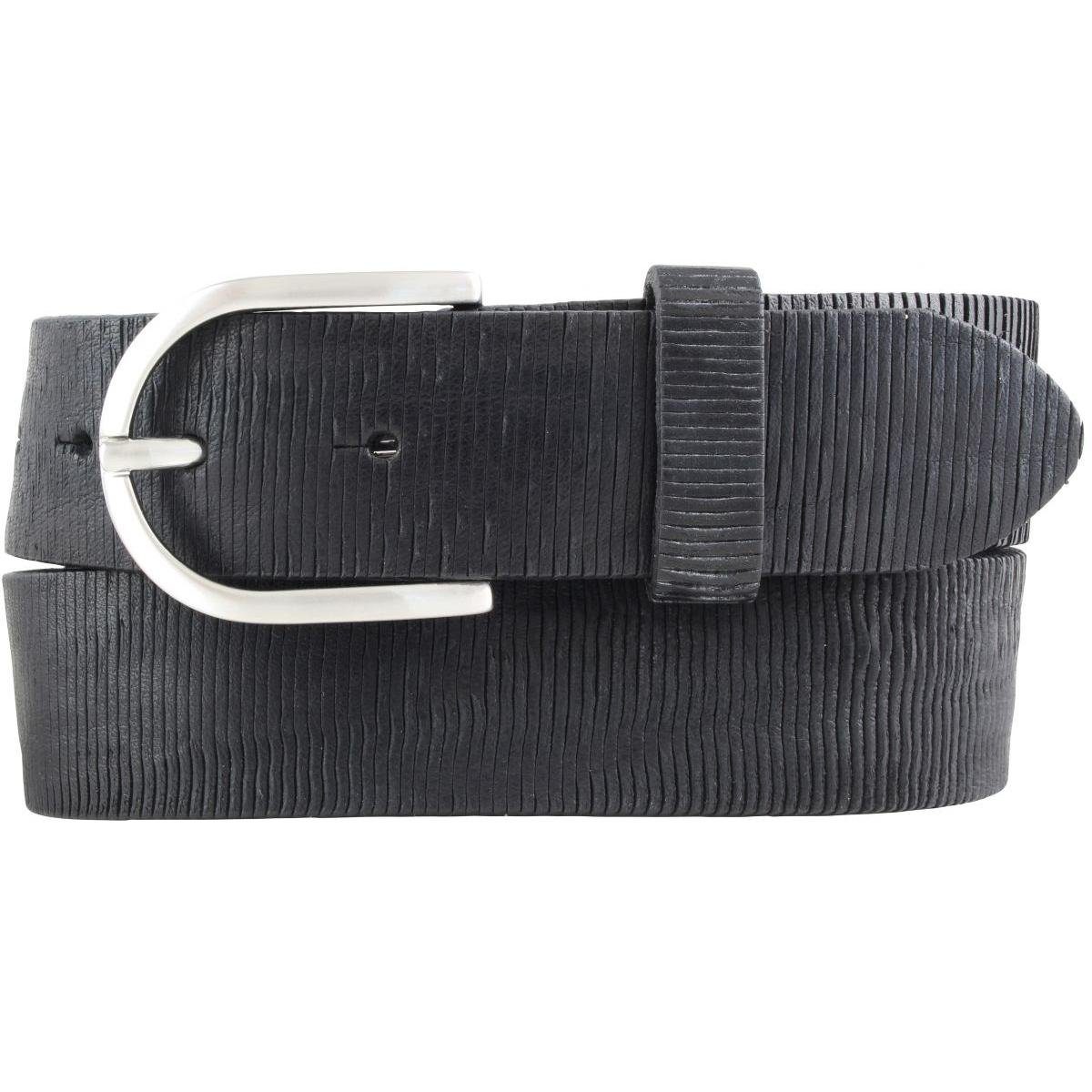 BELTINGER Ledergürtel Damen-Gürtel aus Vollrindleder Metall-Optik günstig online kaufen