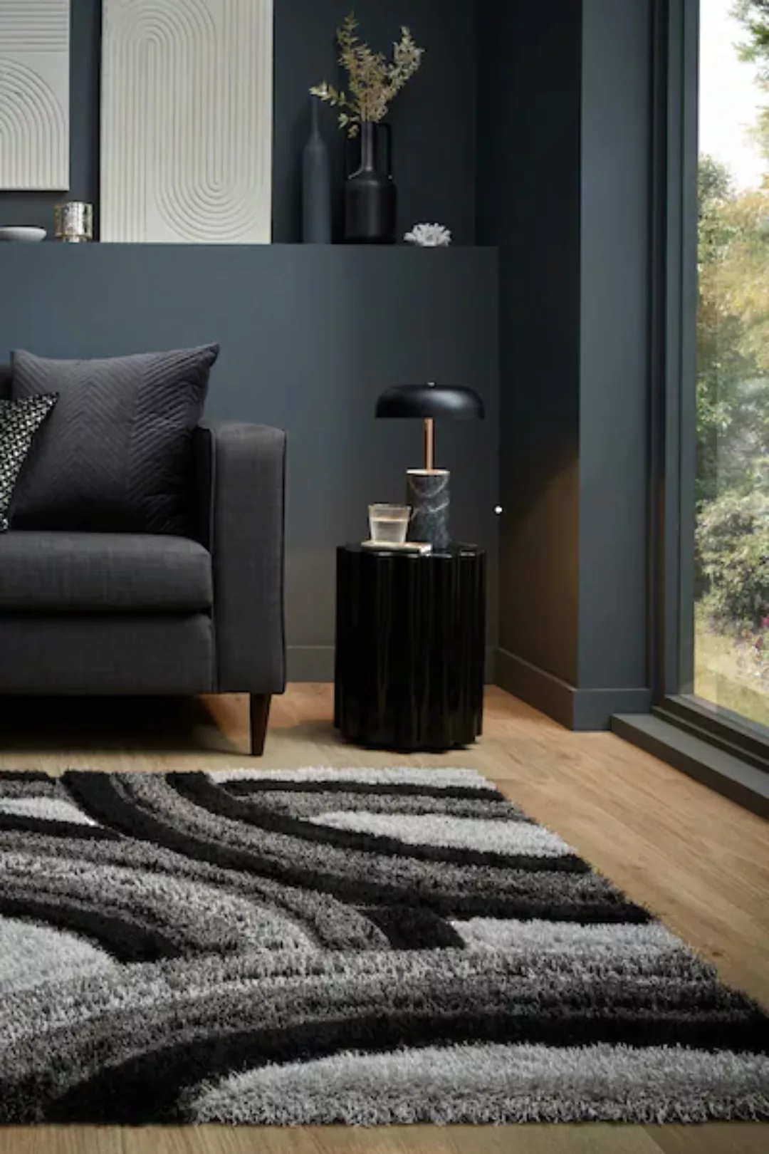 FLAIR RUGS Hochflor-Teppich »Velvet Shaggy«, rechteckig, 25 mm Höhe, Shaggy günstig online kaufen