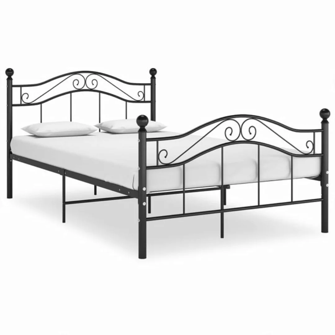 Bett Schwarz Metall 120x200 Cm günstig online kaufen