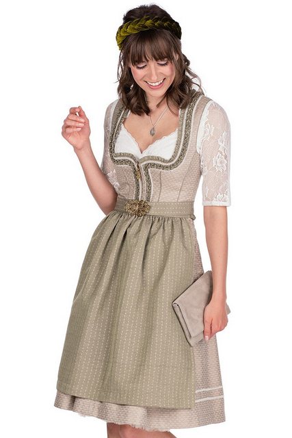 MarJo Dirndl Midi Dirndl 2tlg. - LENI - champagner/salbei günstig online kaufen