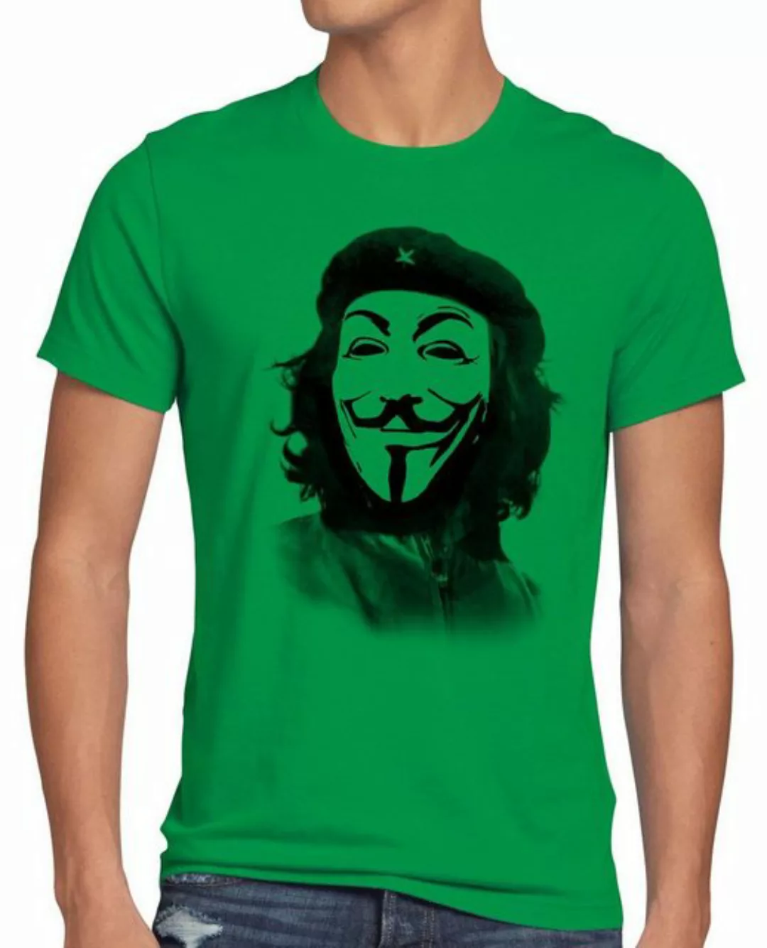 style3 Print-Shirt Herren T-Shirt Anonymous Che Guevara guy fawkes occupy m günstig online kaufen