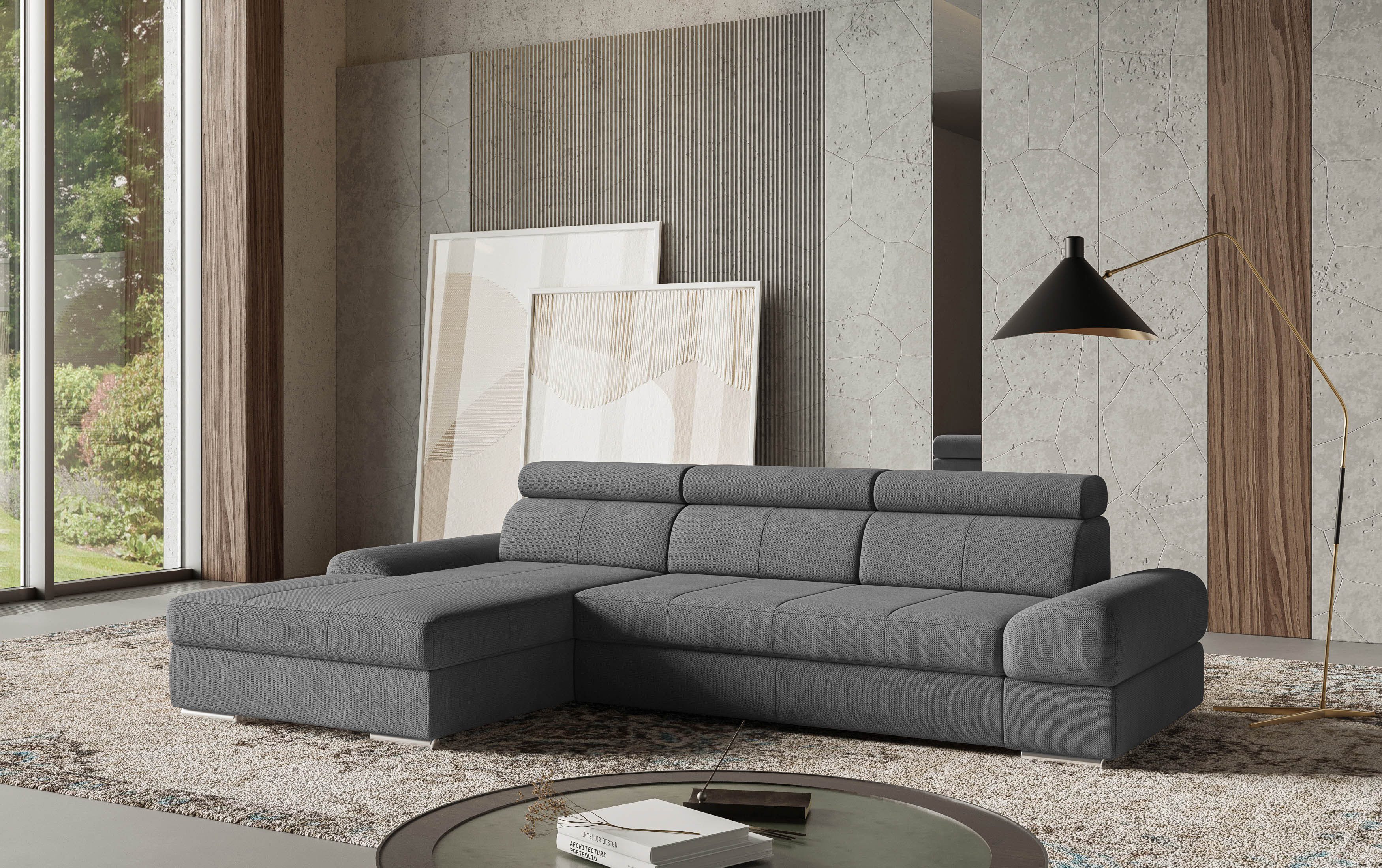 sit&more Ecksofa "Broadway L-Form", inklusive Kopfteilverstellung, wahlweis günstig online kaufen
