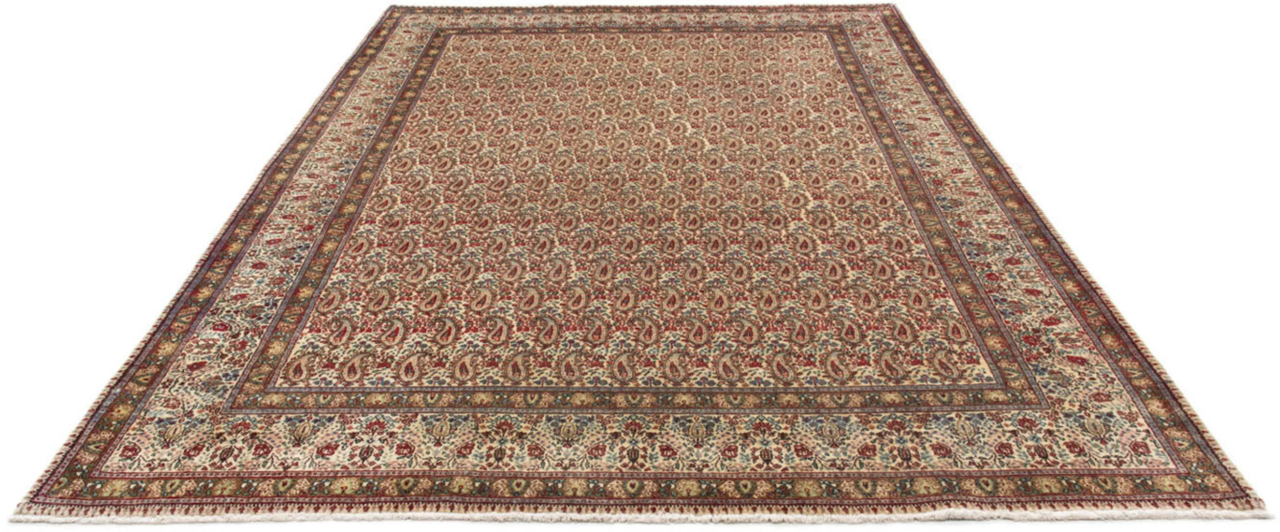 morgenland Wollteppich »Yalameh Medaillon Beige 330 x 200 cm«, rechteckig, günstig online kaufen