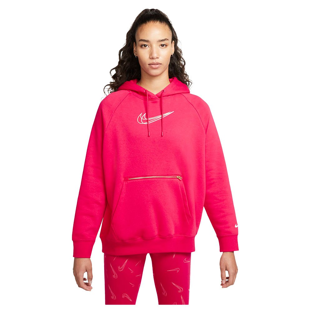 Nike Sportswear Po Print Kapuzenpullover XL Very Berry günstig online kaufen