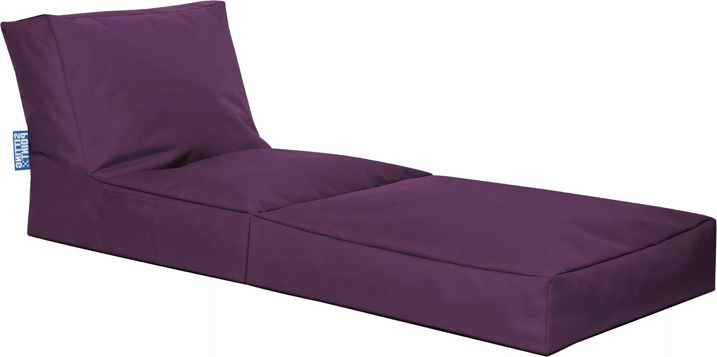 Sitting Point Sitzsack Twist  Scuba Aubergine günstig online kaufen