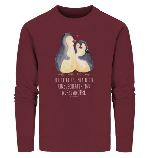 Mr. & Mrs. Panda Longpullover Größe XXL Pinguine Einschlafen - Burgundy - G günstig online kaufen