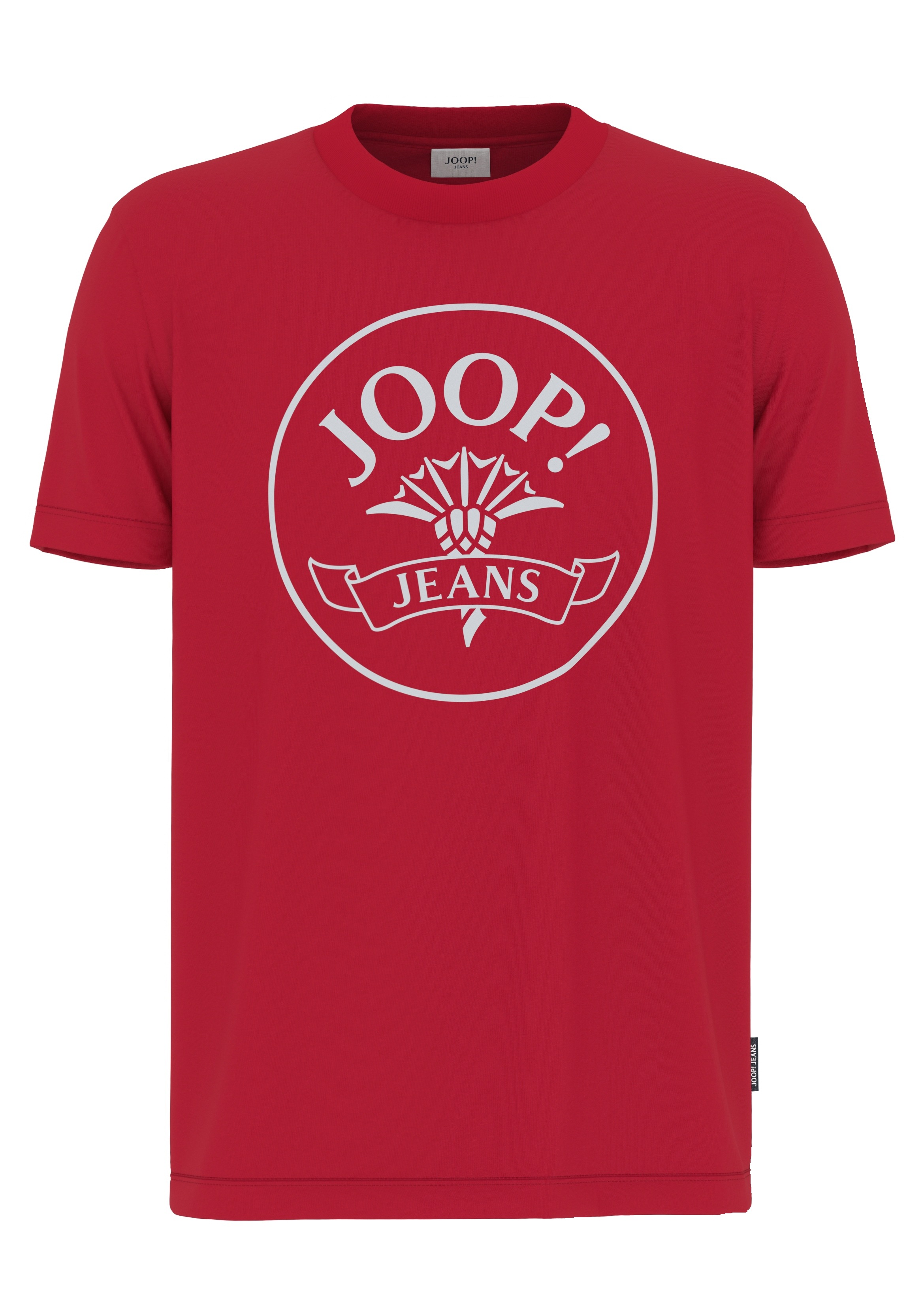 Joop Jeans Kurzarmshirt, Mit Logoprint in Kontrastfarbe günstig online kaufen