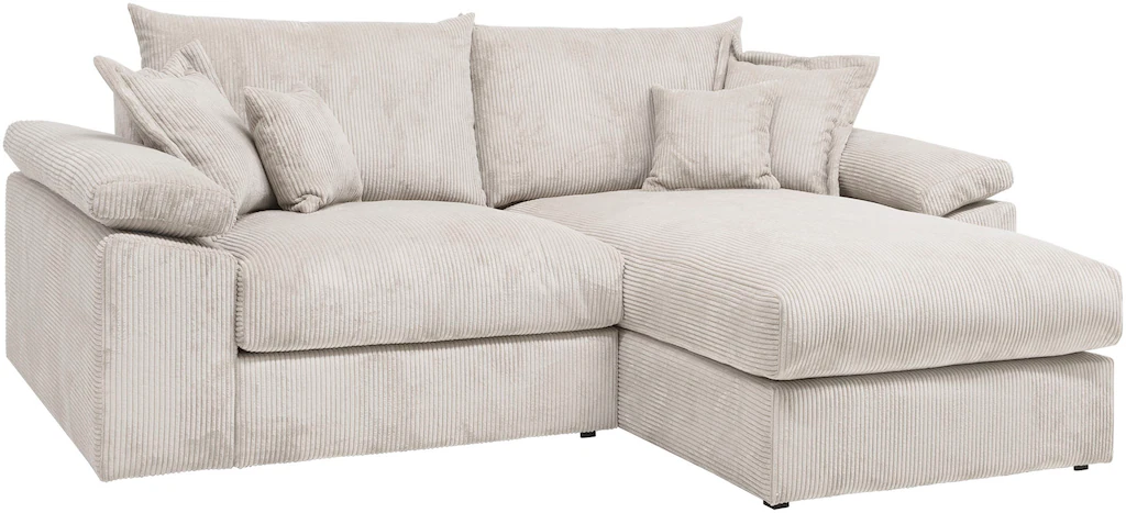 Home affaire Ecksofa "Soft&Cosy XL L-Form - Breite 246 cm", Mega-Sofa, in C günstig online kaufen