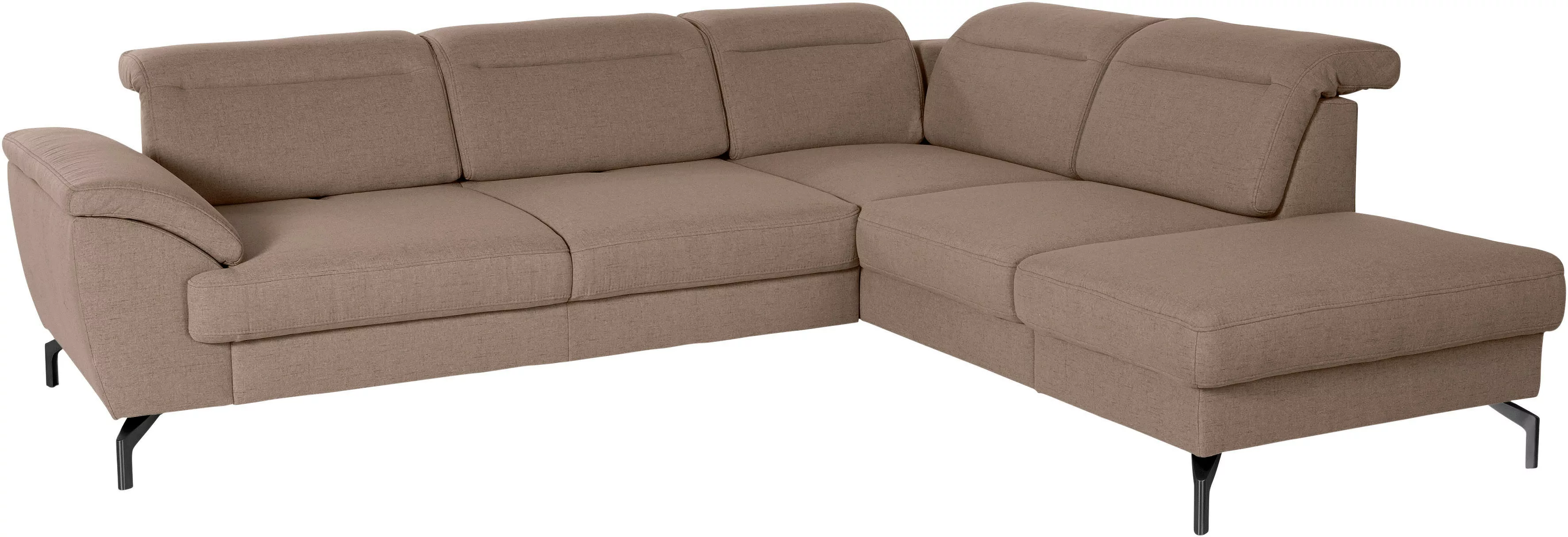 sit&more Ecksofa »Percy L-Form«, 15 cm Fußhöhe, Sitztiefenverstellung, wahl günstig online kaufen