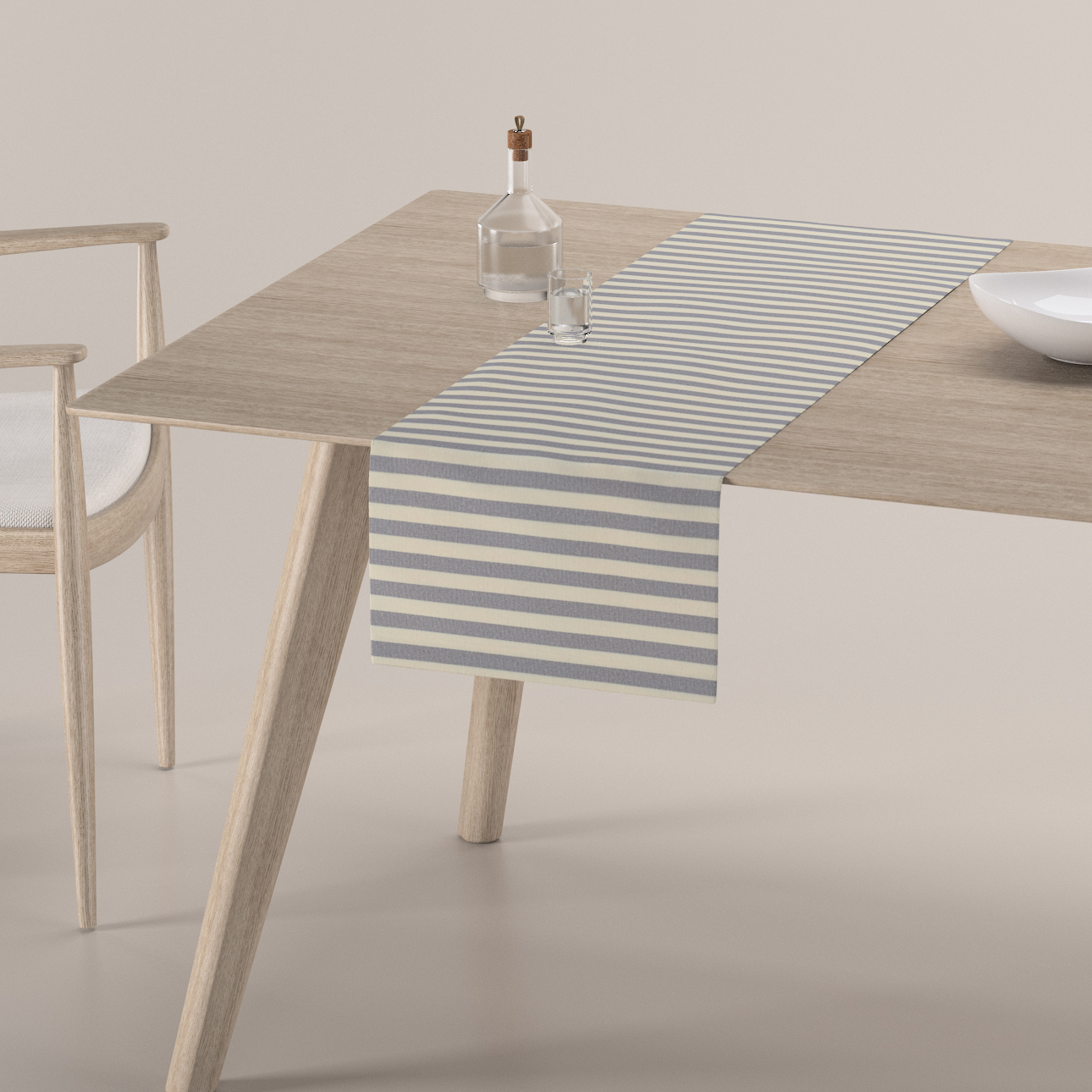 Tischläufer, marinenblau-ecru , 40 x 130 cm, Quadro (136-02) günstig online kaufen