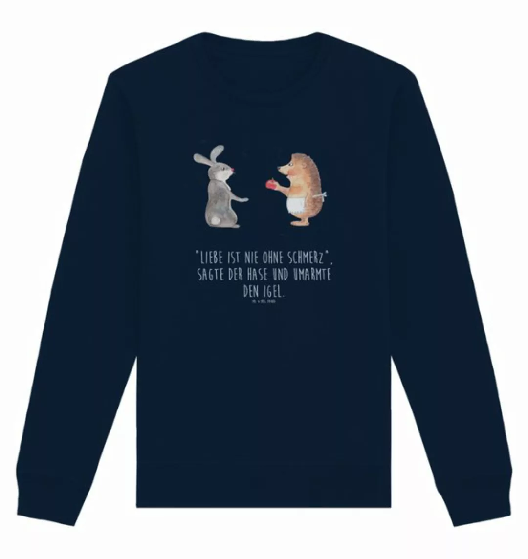 Mr. & Mrs. Panda Longpullover Hase Igel Größe S - French Navy - Geschenk, G günstig online kaufen