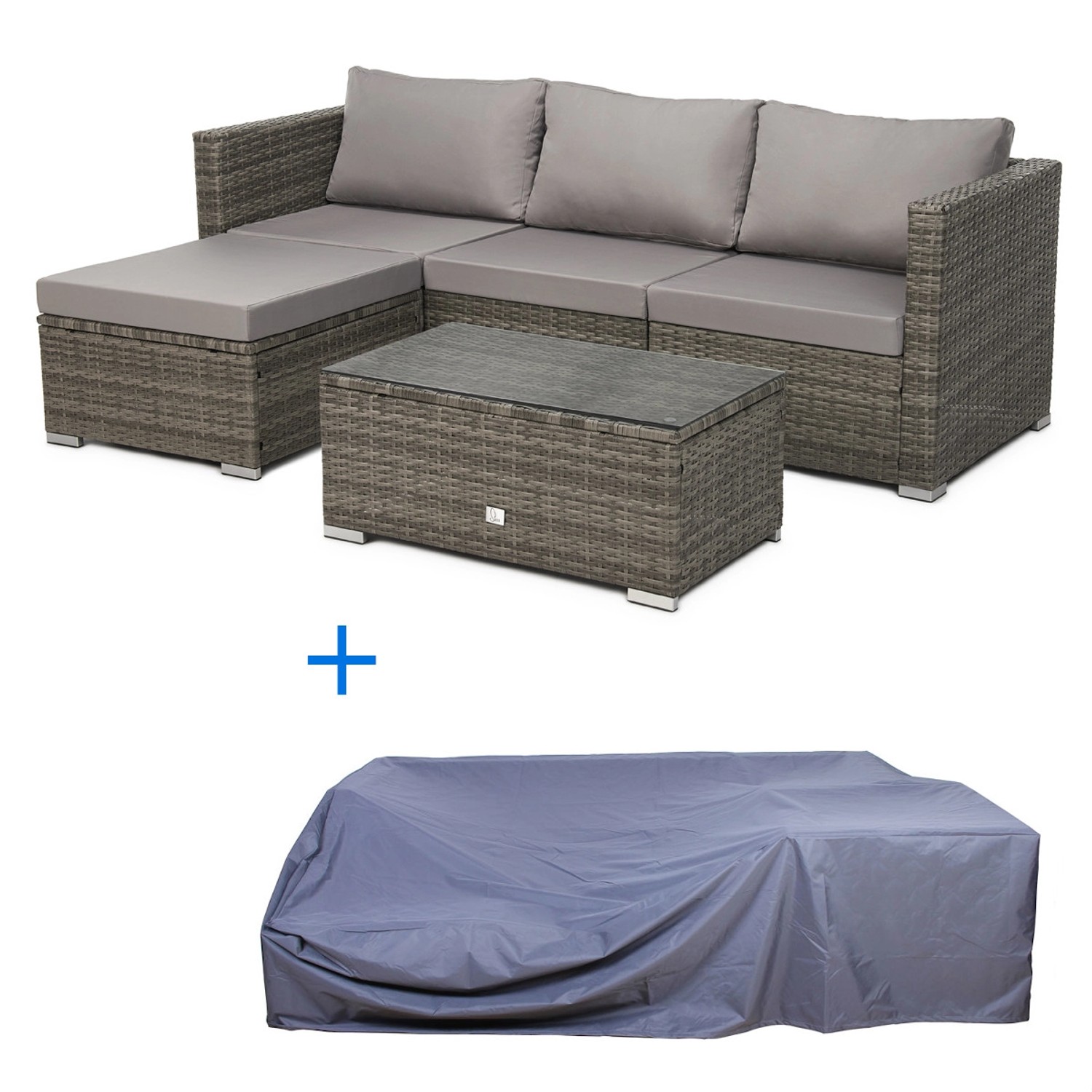 SVITA Gartenlounge-Set QUEENS, (Set, variable Lounge-Garnitur günstig online kaufen