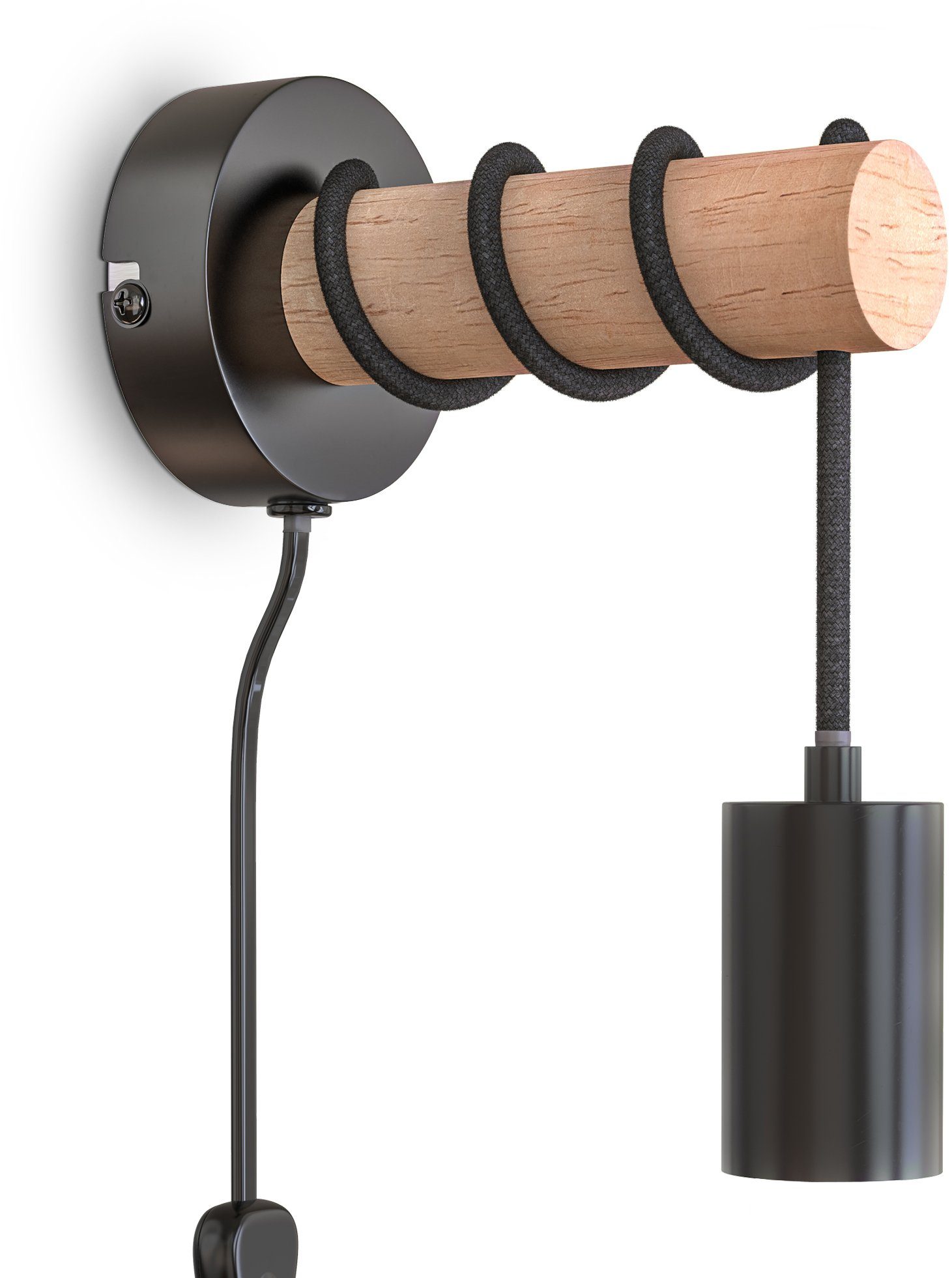 B.K.Licht Wandleuchte Wandlampe Vintage E27 Stahl günstig online kaufen