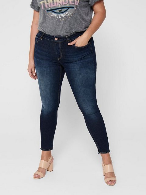 ONLY CARMAKOMA Skinny-fit-Jeans CARWILLY REG SK ANK JNS in washed-out Optik günstig online kaufen