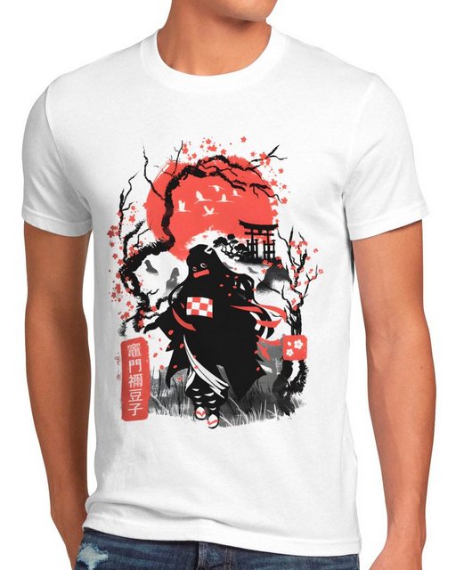 style3 T-Shirt Nezuko Cherry Blossom demon slayer anime japan manga günstig online kaufen