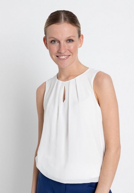 Chiffon Blusentop, ecru, Frühjahrs-Kollektion günstig online kaufen