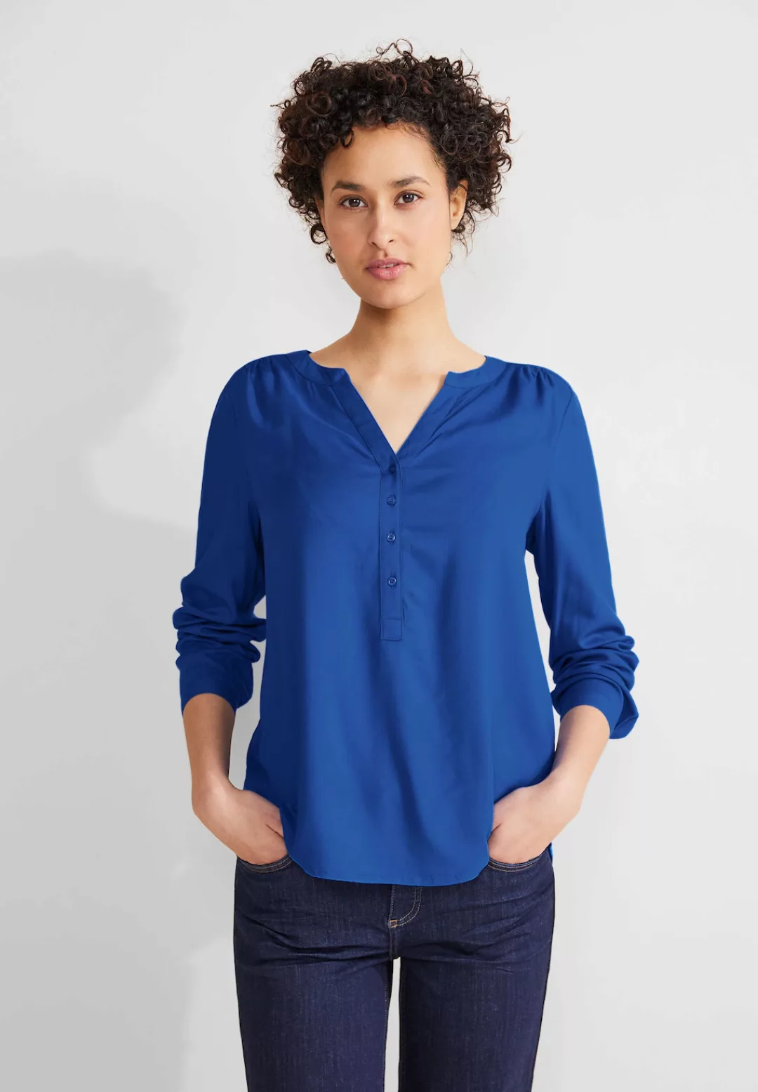 STREET ONE Blusenshirt Style QR Bamika Solid günstig online kaufen