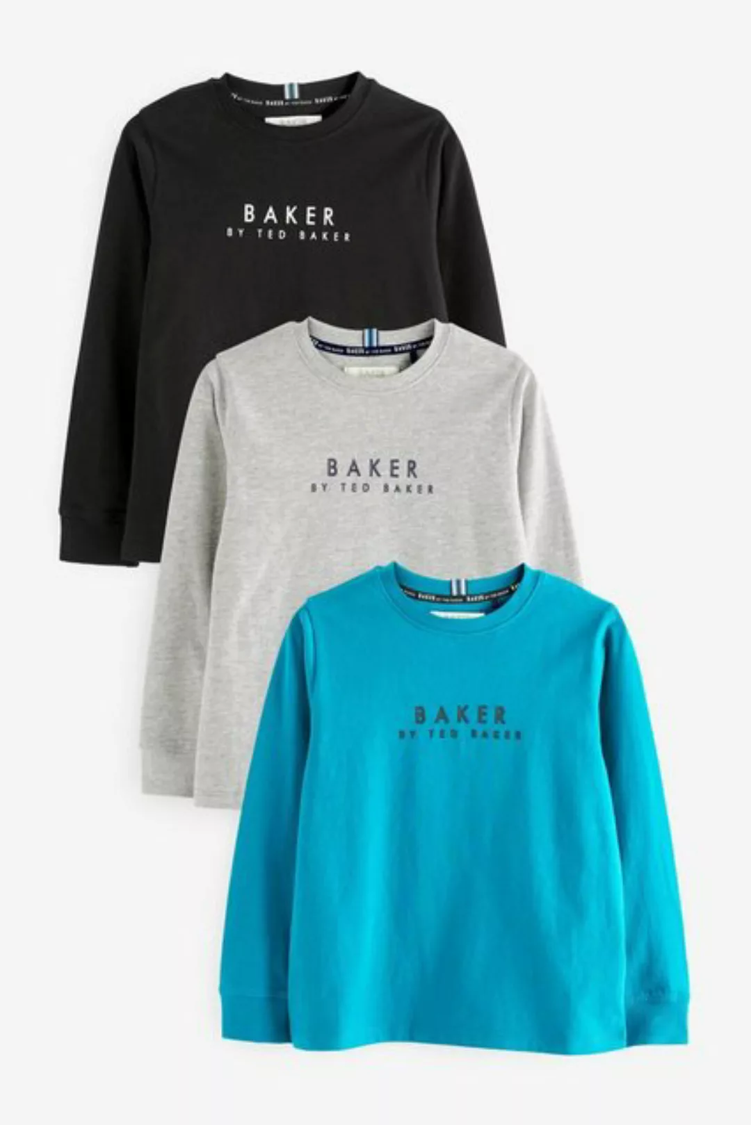 Baker by Ted Baker Langarmshirt Baker by Ted Baker Langarmshirts im 3er-Pac günstig online kaufen