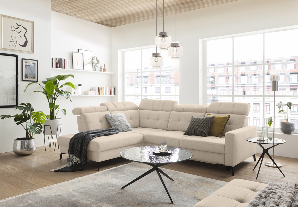 Musterring Ecksofa "MR 4615", mit Kopf- und Rückenverstellung, Metallfuß sc günstig online kaufen