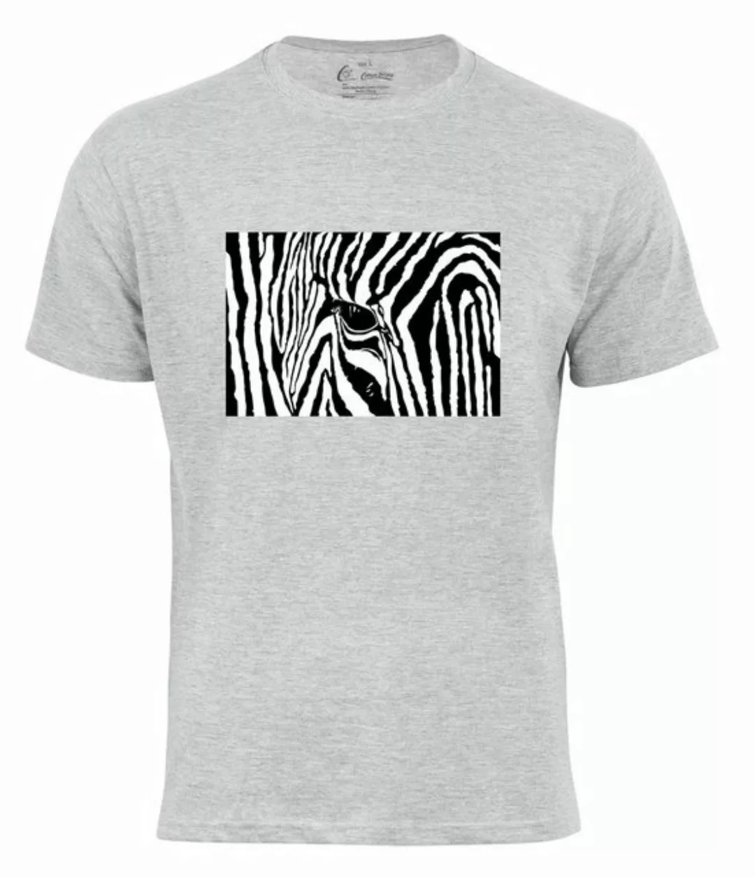 Cotton Prime® T-Shirt Black & White Zebra Eye günstig online kaufen