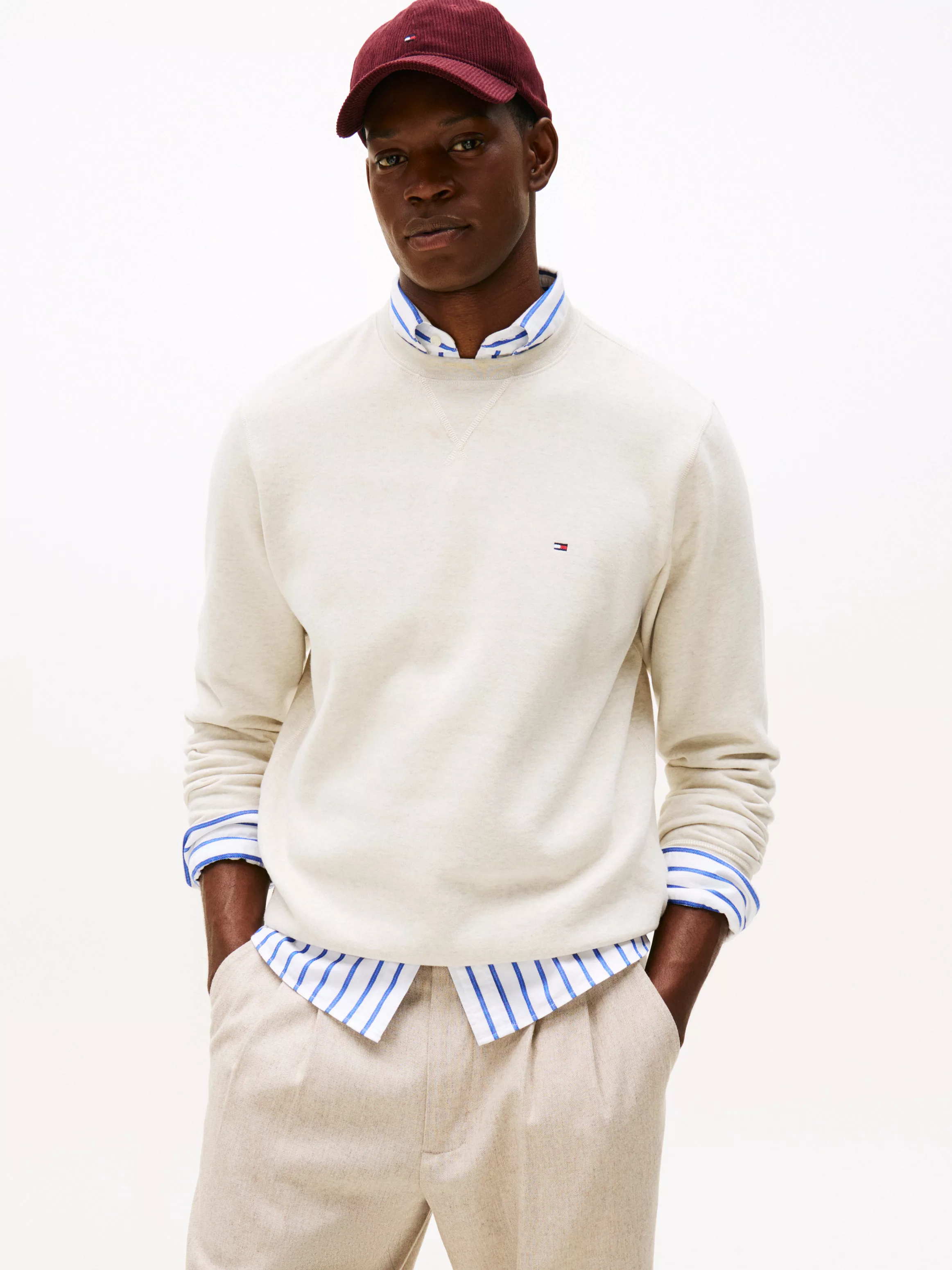 Tommy Hilfiger Sweatshirt "ESS SEASONAL FLEECE CREWNECK mit Rundhals und St günstig online kaufen
