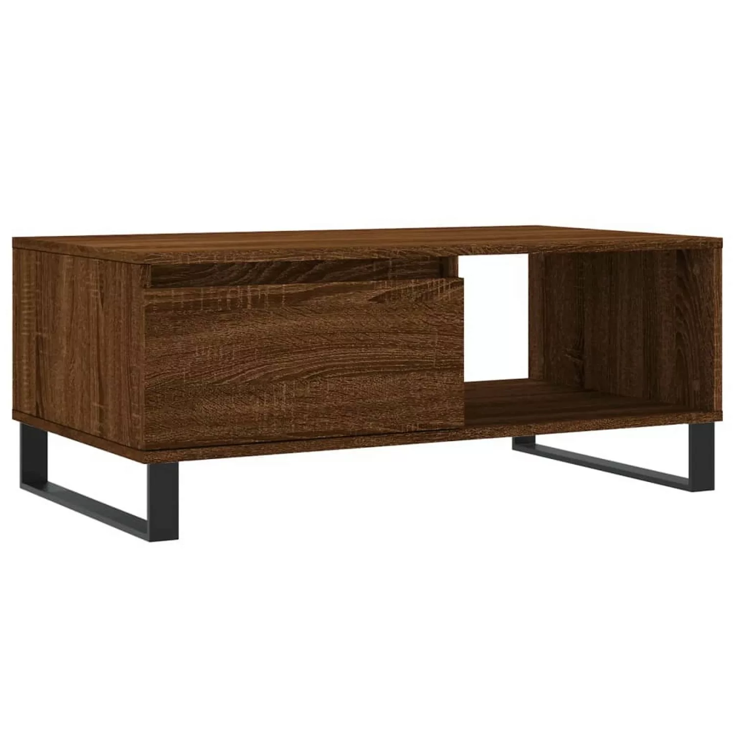 vidaXL Couchtisch Braun Eichen-Optik 90x50x36,5 cm Holzwerkstoff Modell 9 günstig online kaufen