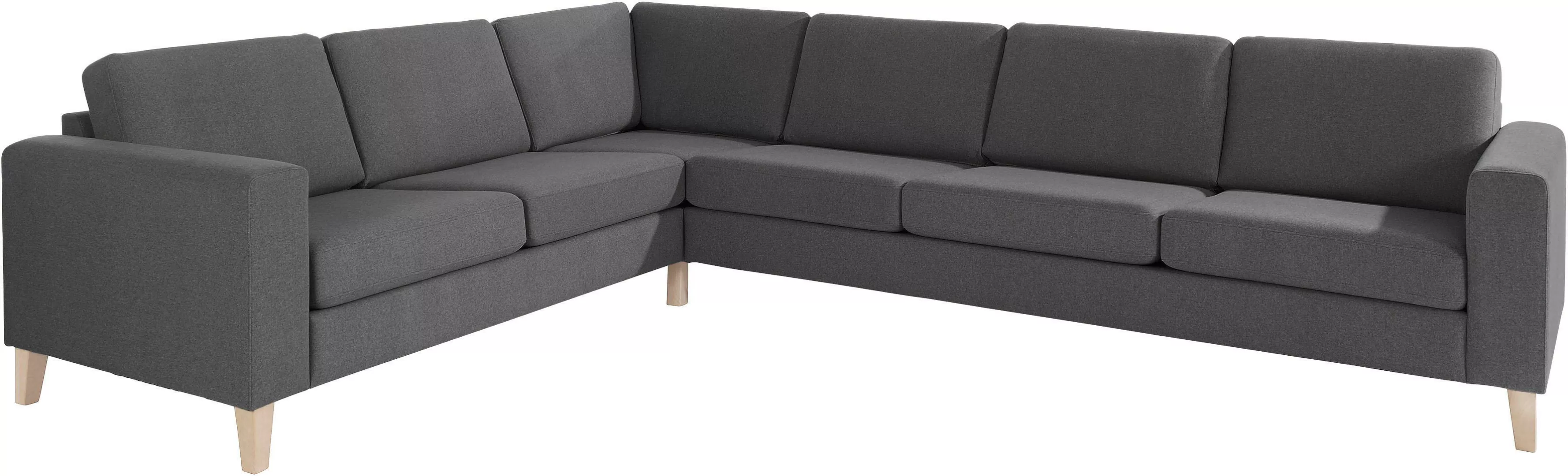 ATLANTIC home collection Ecksofa "Terra L-Form", mit Wellenunterfederung, l günstig online kaufen