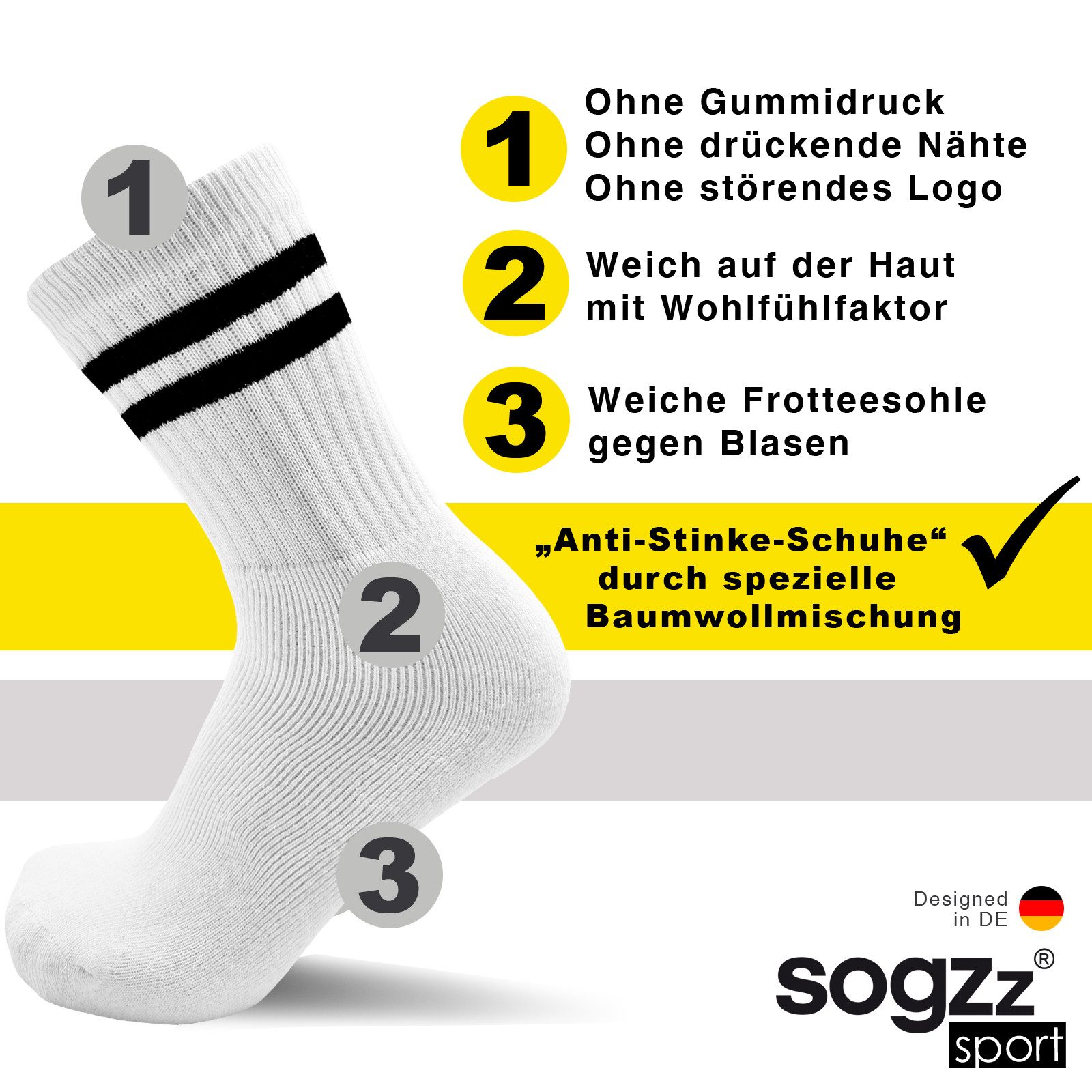 sogzz Tennissocken 4-16 Paar Sportsocken Gr. günstig online kaufen