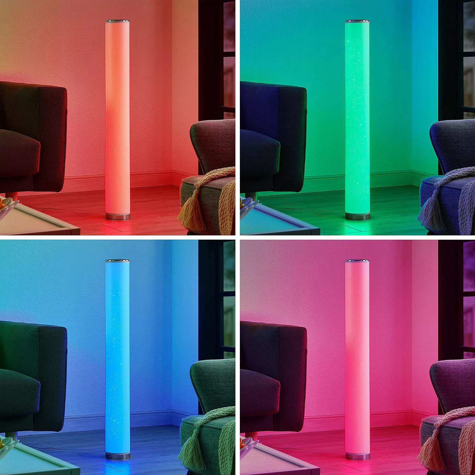 Lindby Zurani LED-Stehleuchte mit RGB-Funktion günstig online kaufen