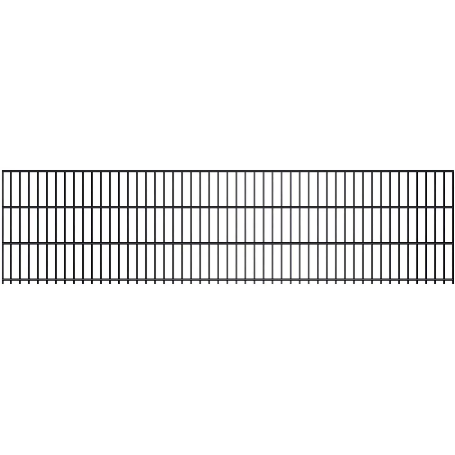 Doppelstabmatte 6/5/6 mm Anthrazit 250 cm x 63 cm günstig online kaufen