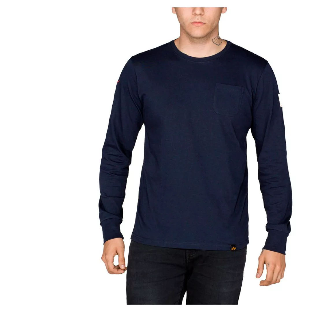 Alpha Industries Nasa Langarm-t-shirt L Rep.Blue günstig online kaufen