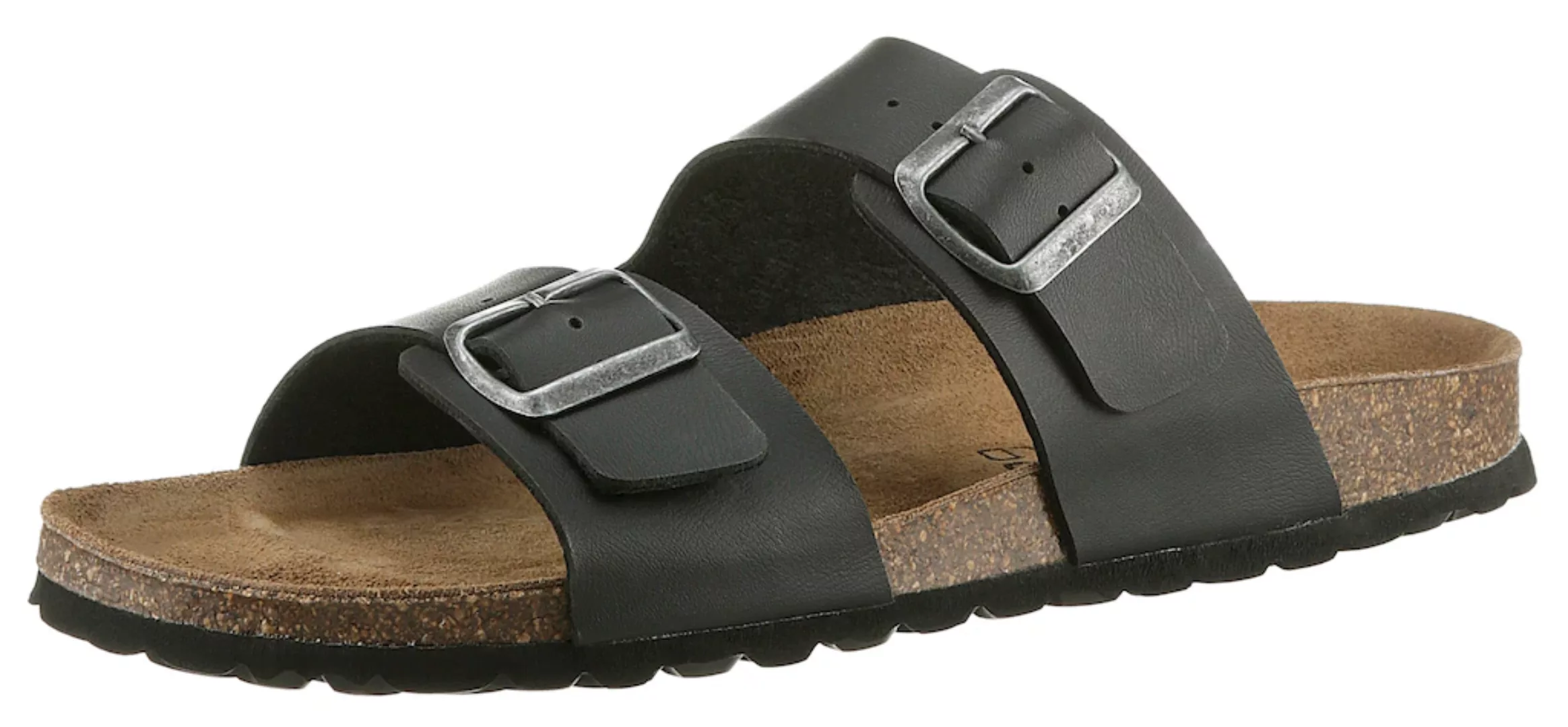 Mans World Pantolette, Schlappen, Sommerschuh, Hausschuh mit vorgeformtem F günstig online kaufen