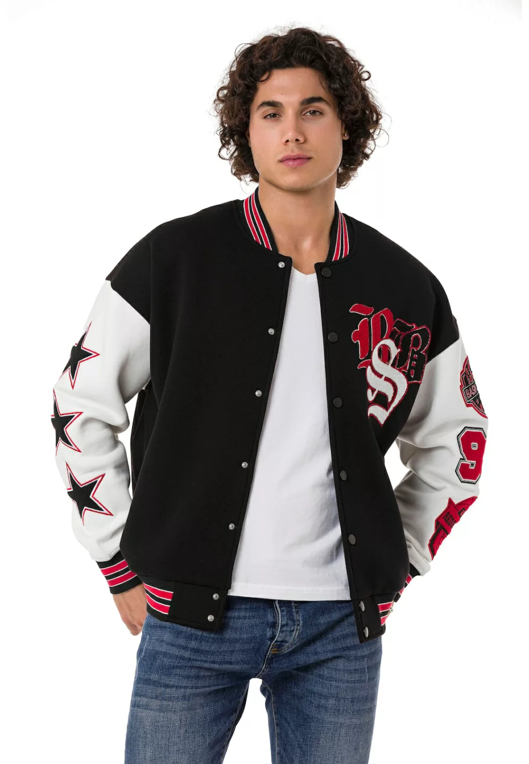 RedBridge Collegejacke "Einburgendanganeda", mit fein gearbeiteten Patches günstig online kaufen