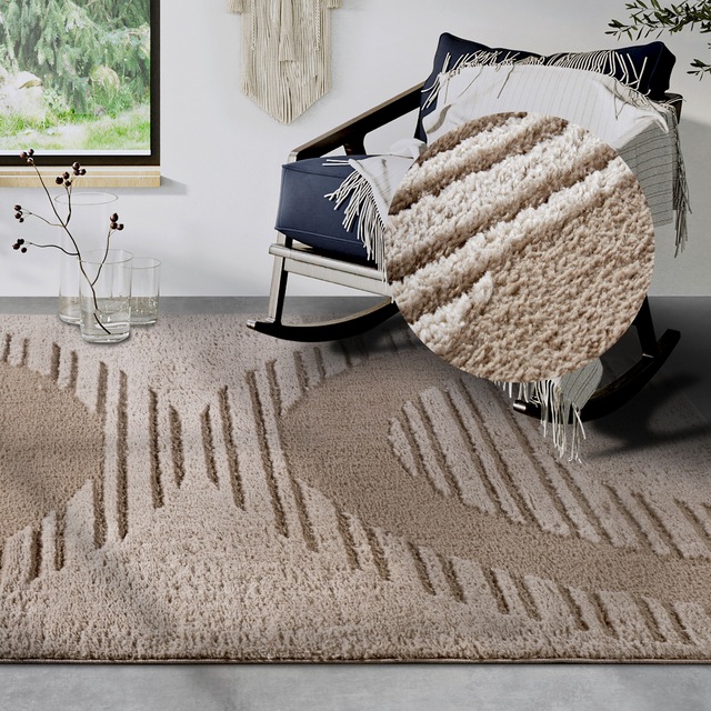 ELLE DECORATION Designteppich »Bartoux«, rechteckig, 18 mm Höhe, Hochflor, günstig online kaufen