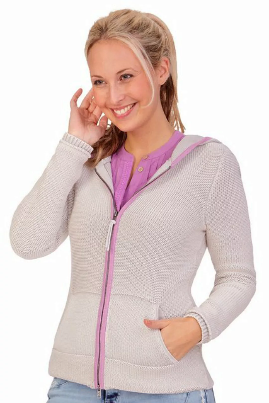 Lieblingsstück Trachtenstrickjacke Strickjacke Damen - ZAKI - greige günstig online kaufen