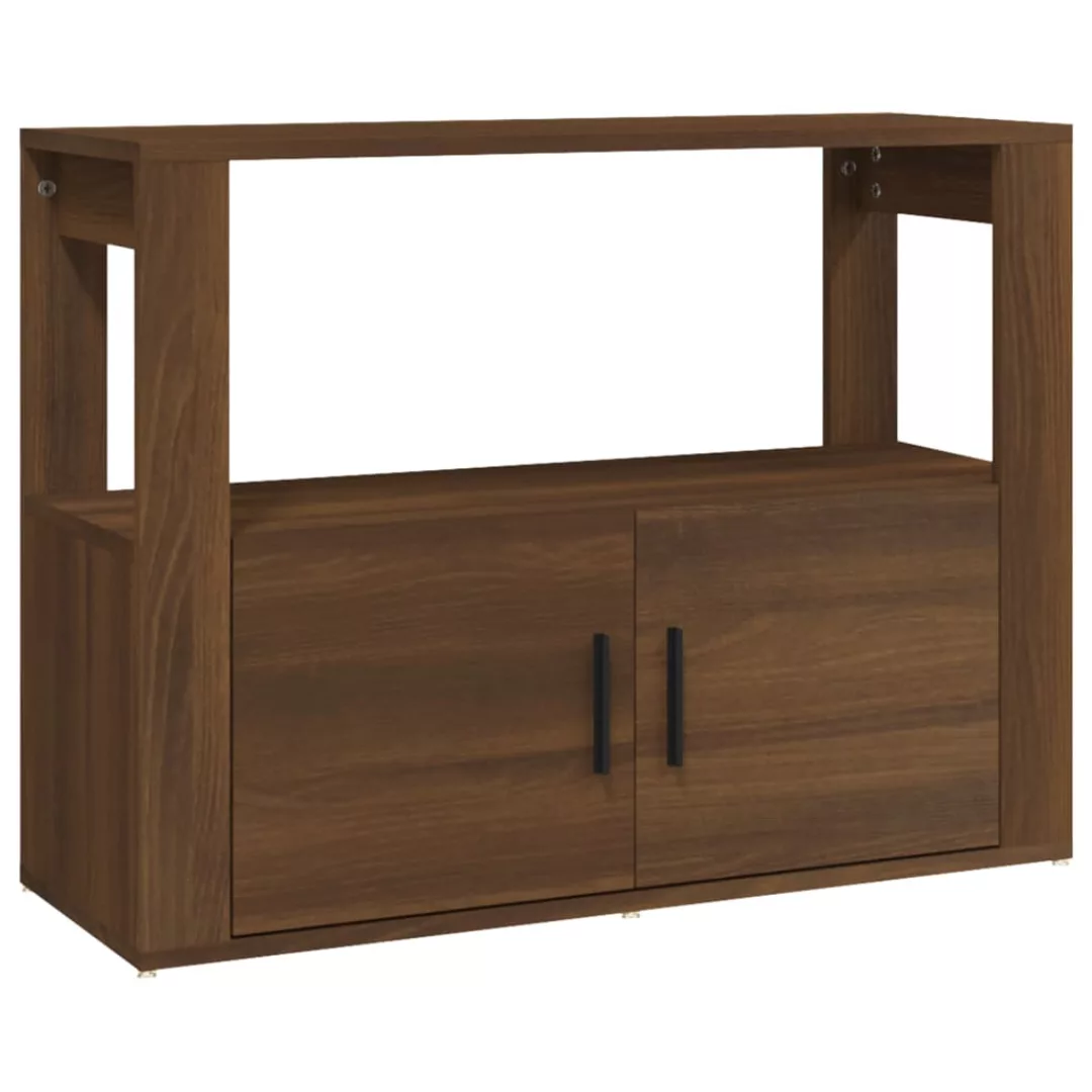 Vidaxl Sideboard Braun Eichen-optik 80x30x60 Cm Holzwerkstoff günstig online kaufen