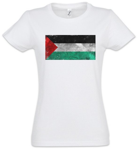 Urban Backwoods Print-Shirt Palestine Flag Vintage Damen T-Shirt Palestine günstig online kaufen