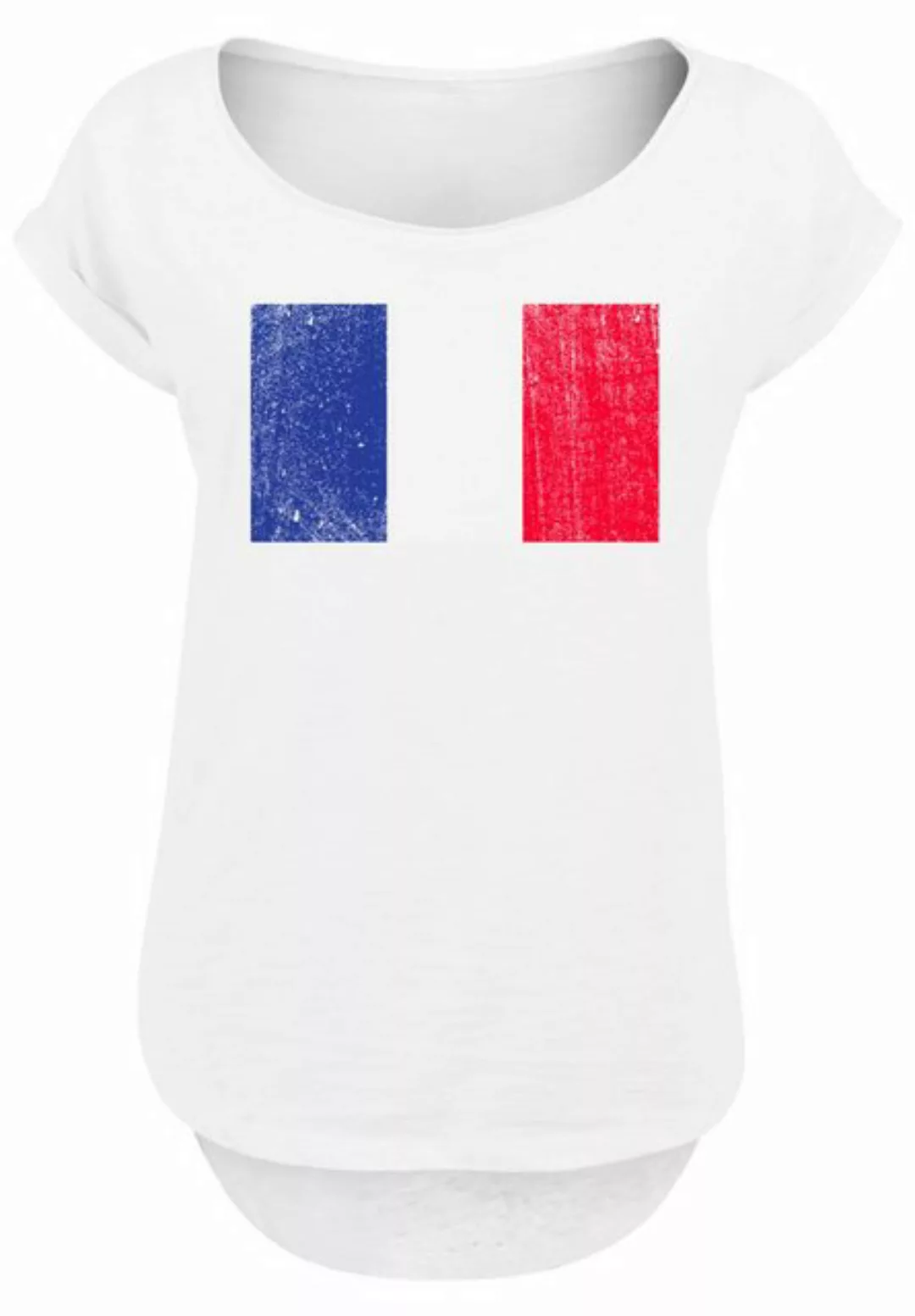 F4NT4STIC T-Shirt France Frankreich Flagge distressed Print günstig online kaufen