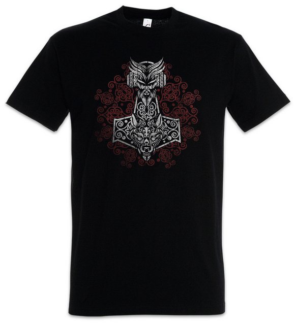 Urban Backwoods Print-Shirt Thors Hammer Ornaments Herren T-Shirt Mjölnir M günstig online kaufen