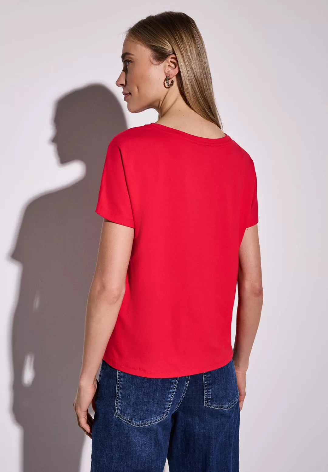 STREET ONE T-Shirt, aus strecthigem Viskosematerial günstig online kaufen