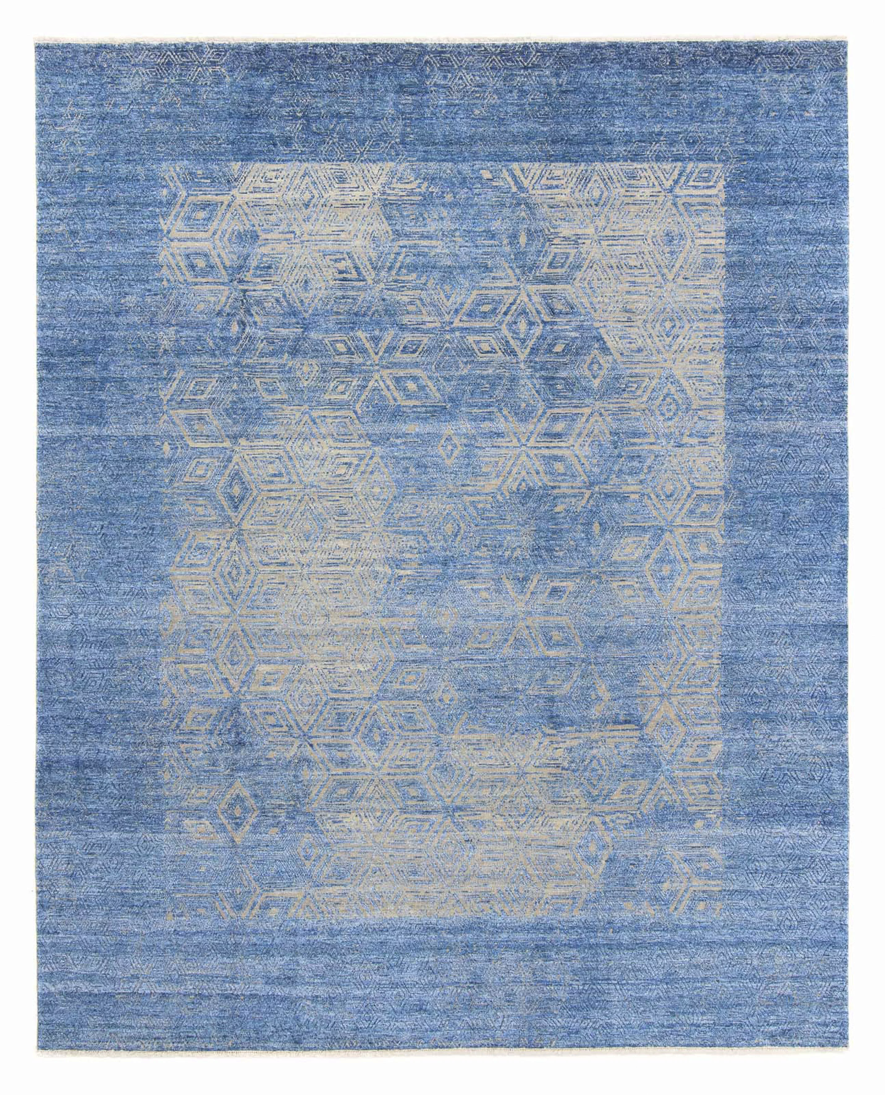 morgenland Designteppich »Designer - 307 x 248 cm - blau«, rechteckig, Wohn günstig online kaufen