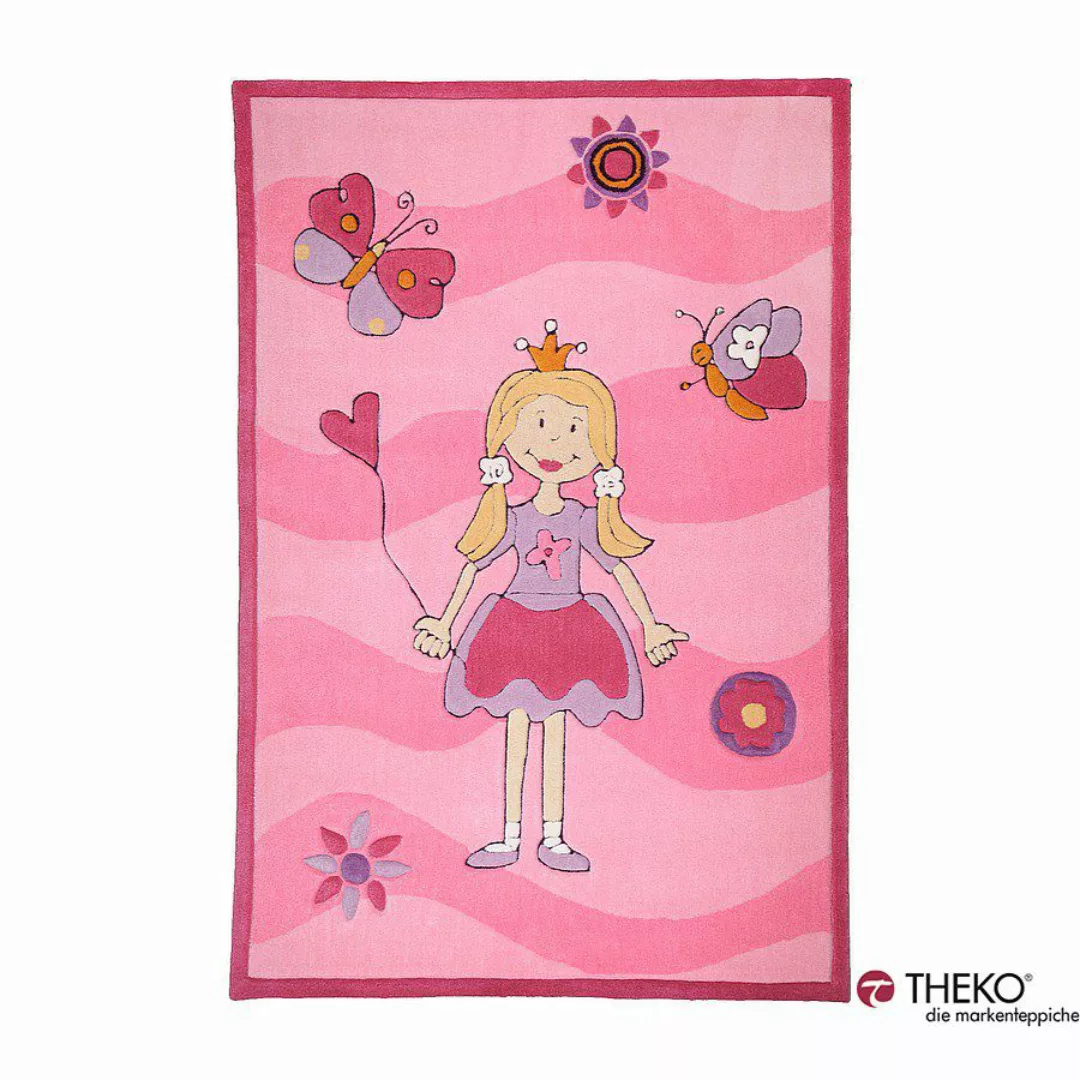 home24 THEKO die markenteppiche Kinderteppich Maui Pink 100% Acryl 120x180 günstig online kaufen