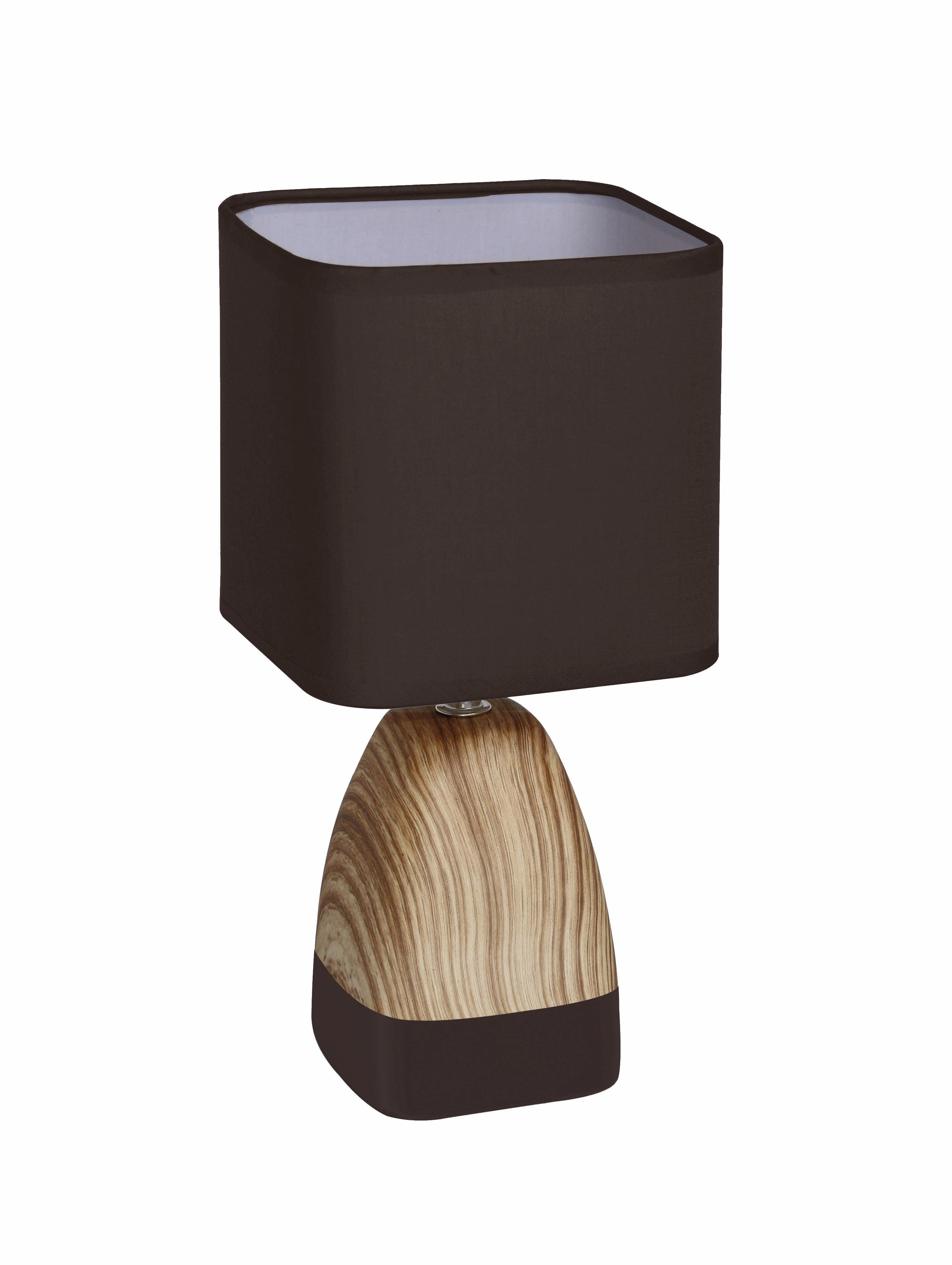 Näve Keramiktischleuchte Dorian Braun 31 cm x 15 cm x 15 cm günstig online kaufen