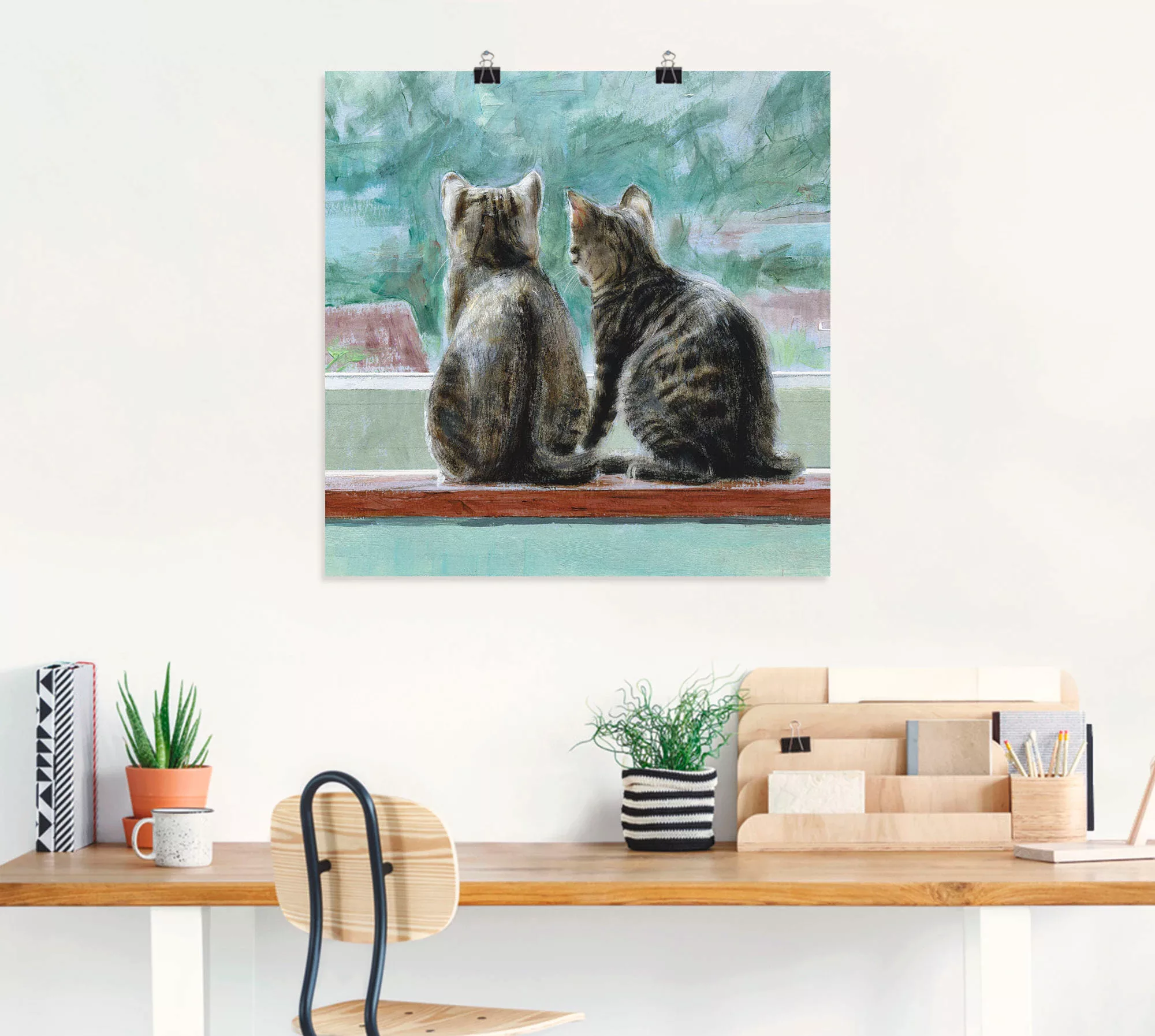 Artland Wandbild "Schöne Aussicht", Haustiere, (1 St.), als Leinwandbild, P günstig online kaufen